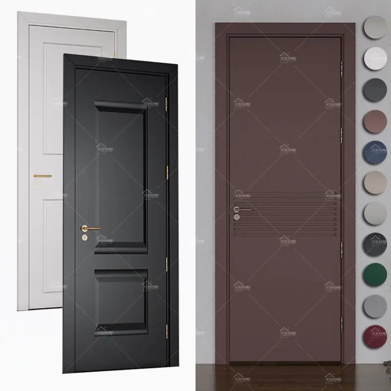 China Top Manufacturer Single Modern Italian Style Bedroom Wooden Doors Prehung Interior Doors for Houses MegaBDM