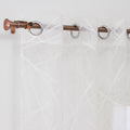 Wholesale Cheap White Tulle Sheer Burnt Out Curtains Geometric Pattern Window Decor for Living Room