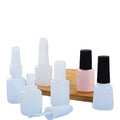3ml 5ml 7ml 8ml 10ml 12ml 15ml 18ml 20ml 25ml 30ml White Black Nail Polish Glue Eye Lash HDPE Screen Printed Bottle with Brush