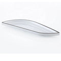 Factory Wholesale Restaurant Tableware Printing Rimmed Irregular White Melamine Dinner Plate