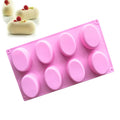 Saffron Oval Tray Silicone Molds China Factory Good Quality Oval Soap Cake Silicon Making Mold