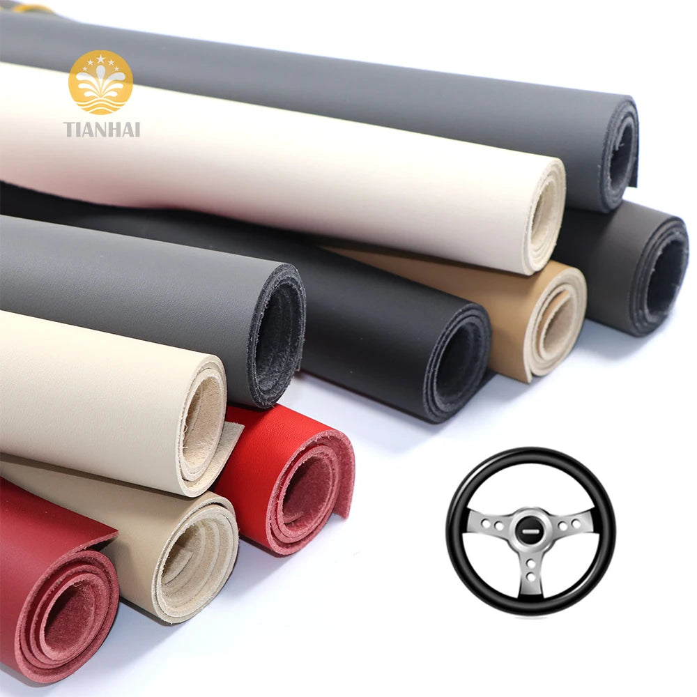 Abrasion-Resistant Stain Resistant Waterproof Eco-Friendly PU Microfiber Leather Steering Wheel Covers for Car