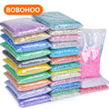 BOBOHOO 3mm-6mm Starry Colors Transparent Bottom Flatback Nonhot Fix Resin Rhinestone Nail Rhinestones Art Decoration for Diy