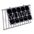 AL6005-T5 Yuens OEM Balcony Easy Solar Bracket Solar Panel Balcony Round Hook Mounting Complete Systems Tripod Bracket Solar Kit