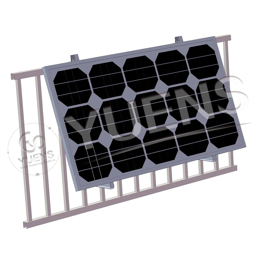 AL6005-T5 Yuens OEM Balcony Easy Solar Bracket Solar Panel Balcony Round Hook Mounting Complete Systems Tripod Bracket Solar Kit