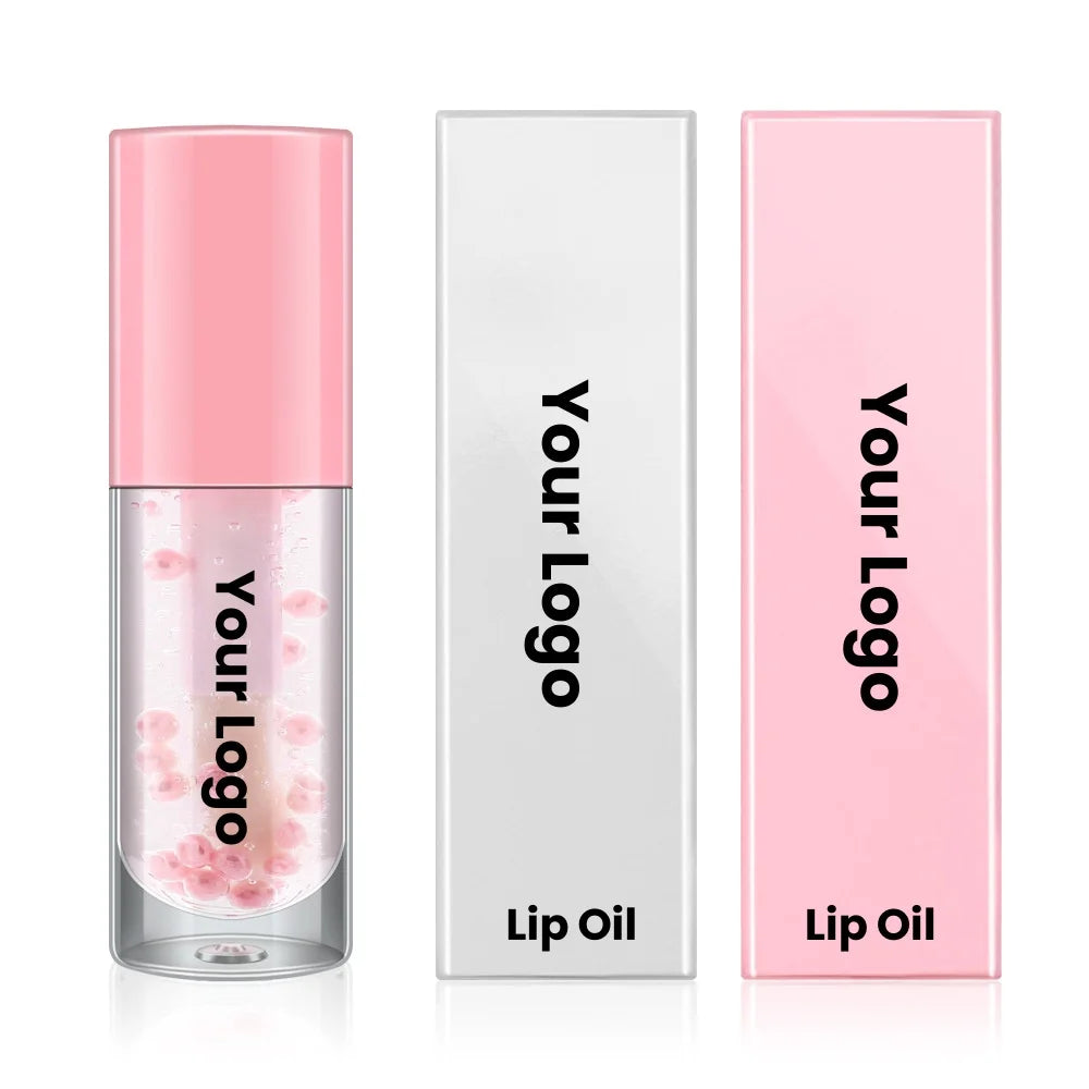 OEM Moisturizing Lip Oil Gloss Private Label Natural Odorless Hot Sell Long Lasting Lip Plumper Lipgloss Caviar Essence Lips Oil