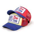 OEM Customize Classic 3D Embroidered Logo Two Tone Mesh Hat Custom Logo 5 Panel Foam Trucker Cap