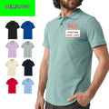 Customized Men's Golf for Polo Shirt Uniform Plain Blank T-Shirt Embroidered Logo Solid Pattern Men's Customized Logo for Polo S