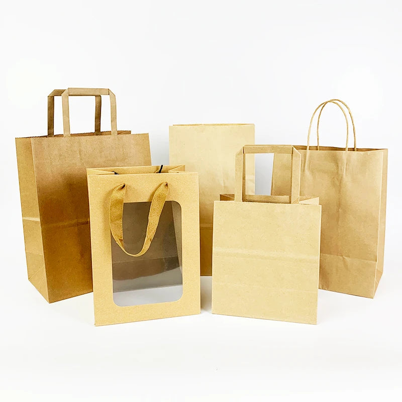 Custom logo China Wholesale Kraft Paper Shopping Bag Stand up China Eco Friendly Customized Made Printed Kraft Paper Bags