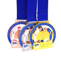 Custom Bjj Judo Taekwondo Karate Medals and Trophies Guangzhou Sport Martial Arts Taiji Kickboxing Medal Lanyard Hanger