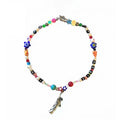Female Fashion Irregular Couple Candy Diy Color Pearl Plastic Simple Pendant Letter Beaded Design Beaded Necklaces for Wom