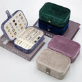 Women Girls Portable Jewellery Storage Earring Rings Packaging Case Schmuckschatulle Custom Velvet Travel Jewelry Box Organizer