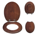 Modern Design Wood Molded Soft Close Round Closed Front Toilet Seat MDF Material Bathroom Use