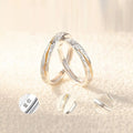 925 Silver Plated Romantic Tyndall Effect Couple Ring for Man Woman Adjustable Open Wedding Jewelry Finger Band Lover Ring