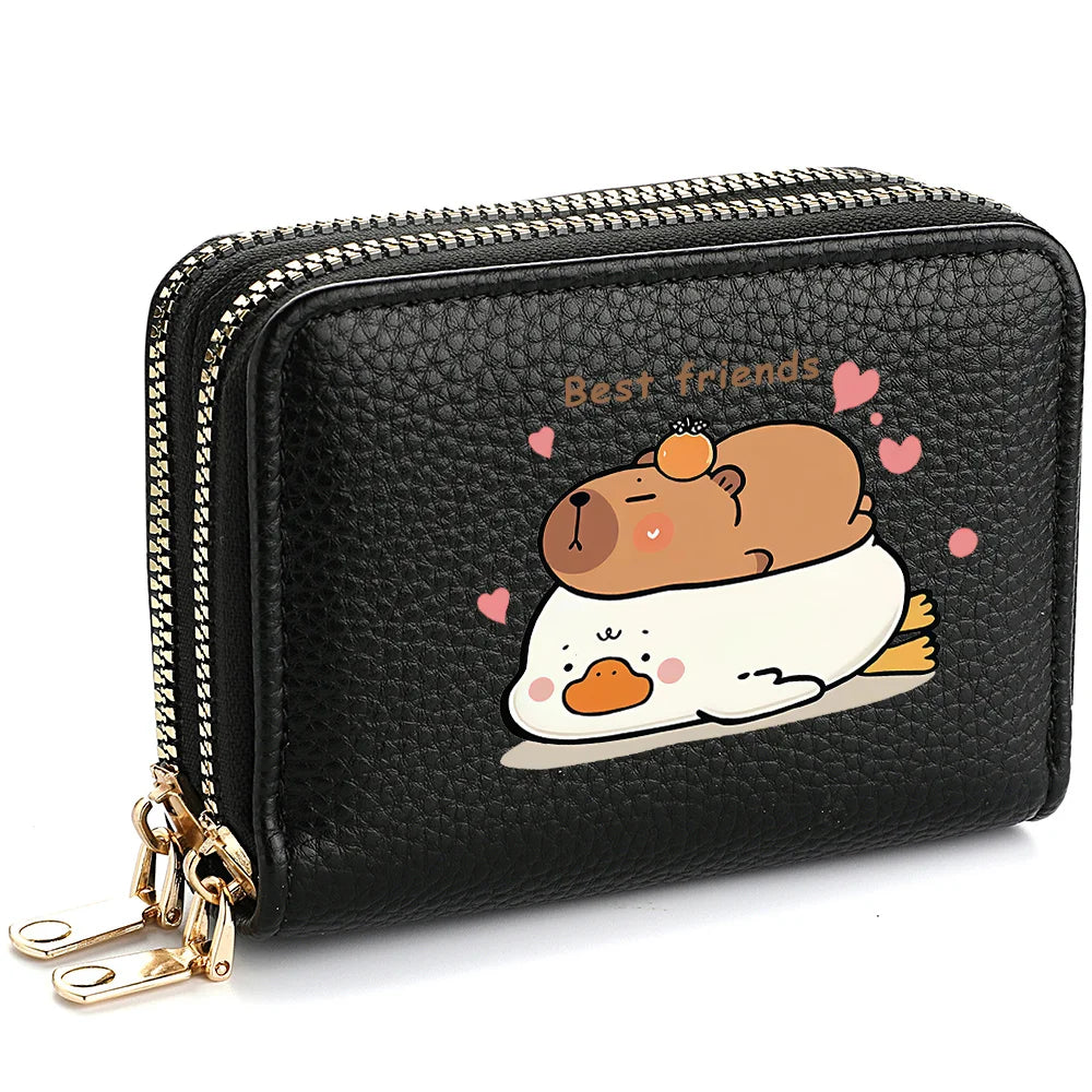 Hot Selling New Personalized Pattern Design Cute Girl Wallet Short PU Leather Wallet and Credit Card Holder for Women