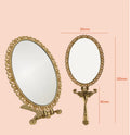 Personalized Classic Handheld Makeup Mirror Zinc Alloy Metal Vanity Cosmetic Mirror