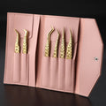 Private Label Lash Tweezers Fiber Tips Straight Volume Tweezers Eyelash Extension Tweezers