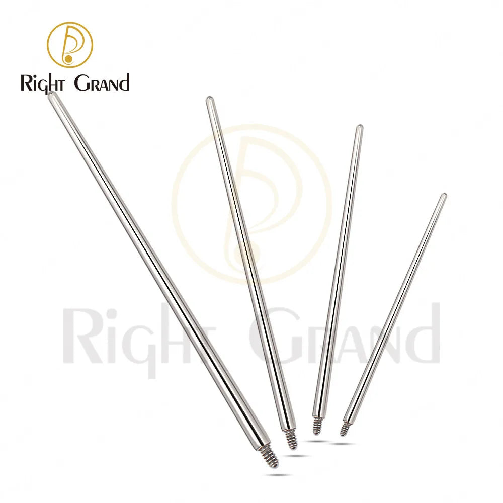 Piercing Kit ASTM F136 Titanium 1" Pin Insertion Taper 14G 16G Externally Threaded for Body Piercings Earrings Jewelry