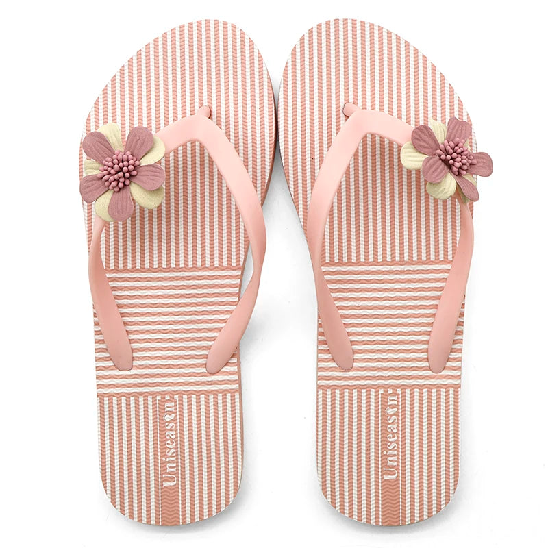 Women's Fashion Trend Light Weight Flip Flop Special Strap Anti-Slippery Anti-Slip PVC Rubber PE Indoor Outdoor Trendy Spring