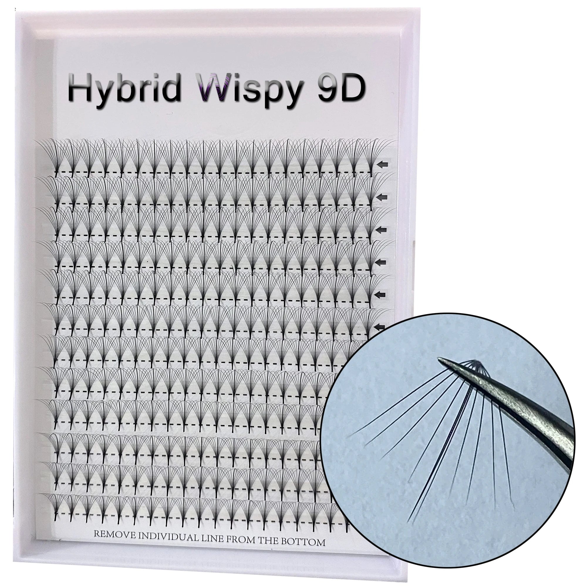 Lash Extensions Premade Fans Short Stem CC Curl 8-18mm Spikes Indiviudal Wispy Promade Lash Extensions