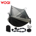 WOQI Portable Lightweight Mosquito Net Hammock with Tree Straps for Travel and Camping MegaBDM