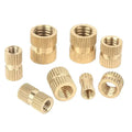 M3*4.5mm*5mm Female Thread Knurled Brass Threaded Insert Embedment Nut