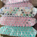 Wholesale Disposable Glitter Lash Brush with Tube Mixed Color Cleaning Tube Brush Spoolie Wand Eyelash Extensions Mascara Wands