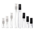 Cheap High Quality 2ml 3ml 5ml 10ml Small Perfume Atomizer Vials Sample Glass Bottle With Plastic Spray Pump Mini Tester Bottles