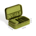 Manufacturer Portable Leather Travel Jewelry Case Organizer Small Rectangle Storage with Good Price China