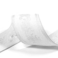 Geometry Jacquard Ribbon White Embroidery Lace Trim Webbing for Bedding Industryd