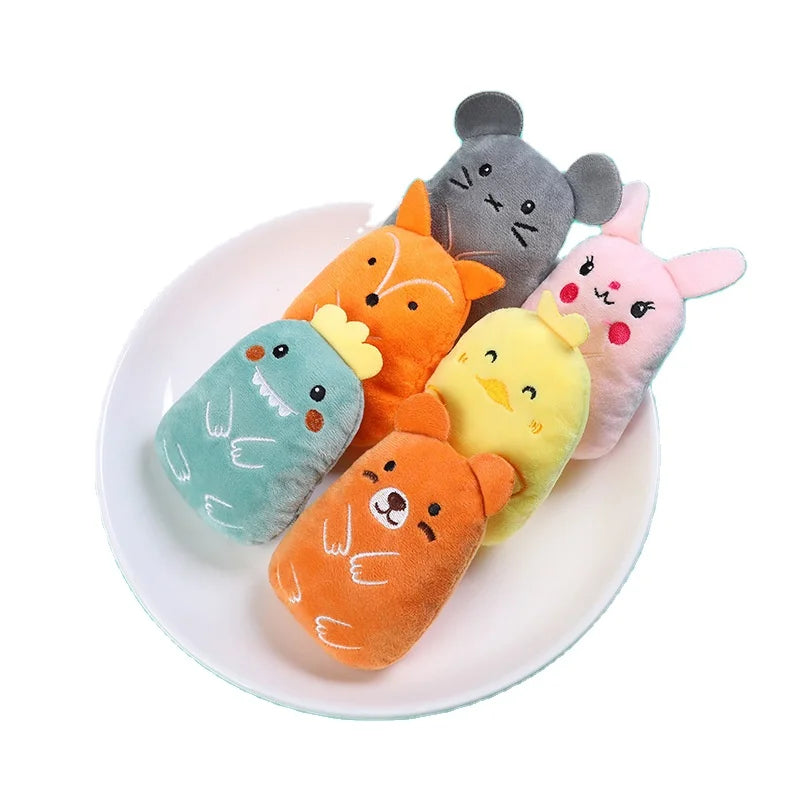 Hot Dog Plush Shape Vocal Plush Toy Teeth Grinding and Teeth Cleaning Interactive Pet Supplies