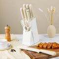 Stellar New 8-Piece Stainless Steel Chef Knife Set Non-Stick Coating Colorful PP Handle 3Cr13 Blade Kitchen Knives Set