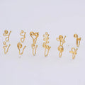 ZF African Designer Nose Cuff Faux Fake Piercing Jewelry Nose Cuffs Clip on Hinged Gold Nose Rings for Women