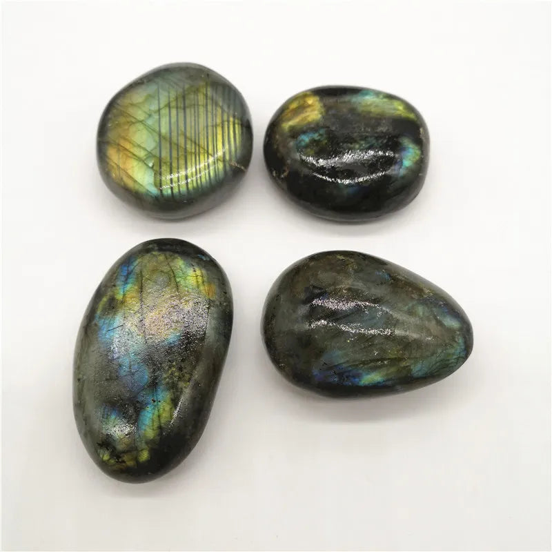 HZ LABRADORITE TUMBLED CRYSTAL STONES - Bulk Tumbled Stones - Assorted Crystal Gemstones