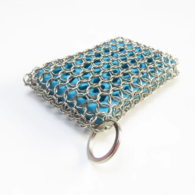 Cast Iron Pan Scrubber Chainmail Cleaner Pad