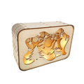 Laser Wood Products Christmas Theme Multi Layer Superimposed LED Lights Christmas Decoration