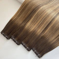 Popular Straight European Hair Top Quality Flat Weft Hair Extensions
