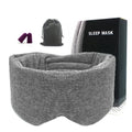 100% Light Blocking Memory Foam Eye Mask Fully Adjustable Strap 0 Pressure Eye Covers for Home Travel Yoga Nap or Sleeping