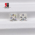 Baifu Jewelry Top Clarity VVS DEF Square Princess Cut Moissanites