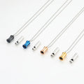 Stainless Steel Stress Relief Mindful Necklace Blowable Meditation With Chain Breathing Necklace Tool for Yoga Sports