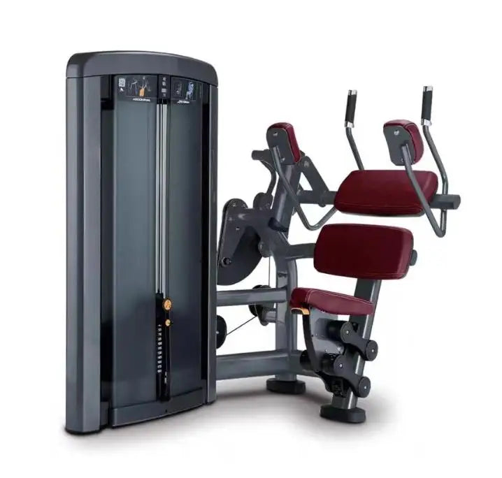 Professional Fitness Gym Strength Training Pin Loaded Seated Abdominal Machine Workout Abs Crunch Machine Abdominal Trainer