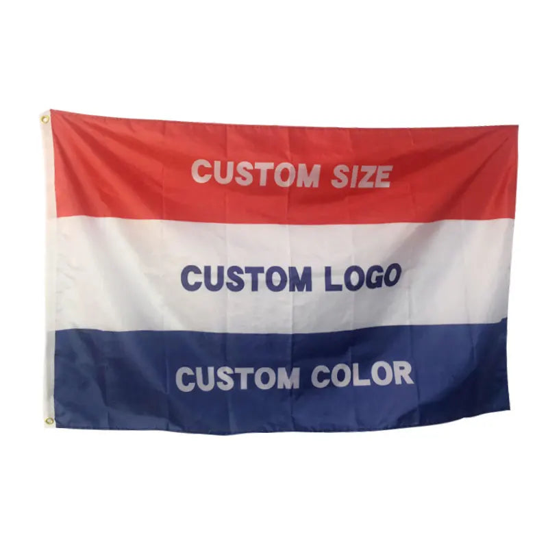 Wholesale 3*5FT Custom Logo Flags 100% Polyester Democratic National Flag Digital Printing All Sizes Promotional Banners