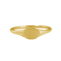 Women Jewelry 925 Sterling Silver High Polish 18K Gold Vermeil Ring  Custom Name Signet Ring for Women