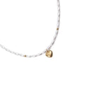 Vintage Stainless Steel Gold Plated Women's Cartoon Heart Charms Link Chain Necklace for Anniversary Party Gift