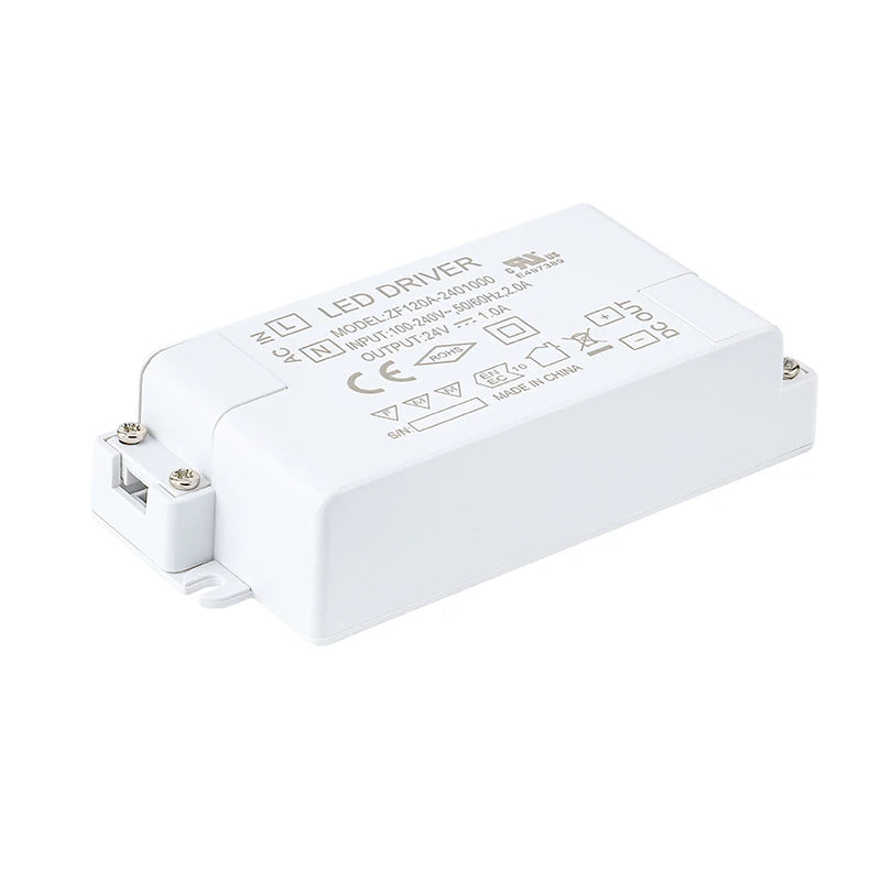 KSPOWER KSP-12 12V LED Strip Driver 24W/18W 220V Input Plastic Enclosure IP20 Protection 2-Year Warranty CE/FCC Certified High