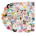 100Pcs VSCO Summer Holiday Graffiti Stickers for Travel Luggage Phone Car DIY Vinyl Scrapbook Sticker