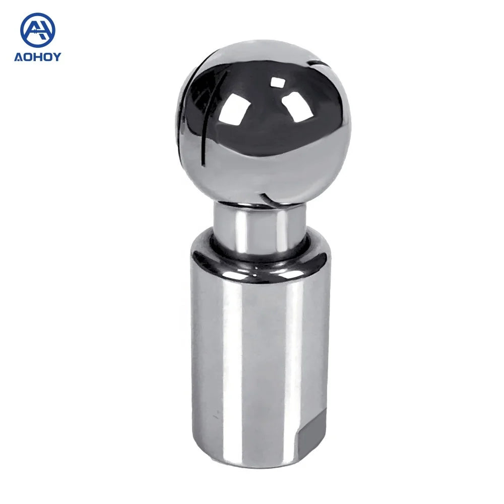 Aohoy Sanitary Stainless Steel CIP Rotary Spray Female Thread Cleaning Ball for tank