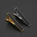 Men's Classic Gold and Silver Tie Clip Baking Varnish Simple Suit Tie Bar Elegant Tie Pin for Formal Occasions