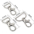 Custom Size 37mm/38mm Clasps Clips Bag Key Ring Hook F Gold Antique Lobster Swivel Clasp With D O Rings