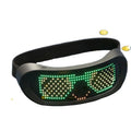 Programmable LED Glasses Smart App USB Rechargeable Light up Christmas Hot Selling Decorative Headband